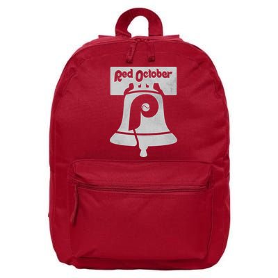 Retro Red October Philly_ Philadelphia Vintage Fan Baseball 16 in Basic Backpack
