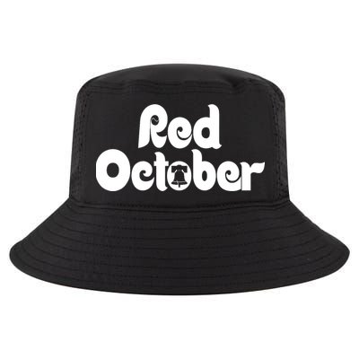 Retro Red October Philly_ Philadelphia Baseball Fan Cool Comfort Performance Bucket Hat