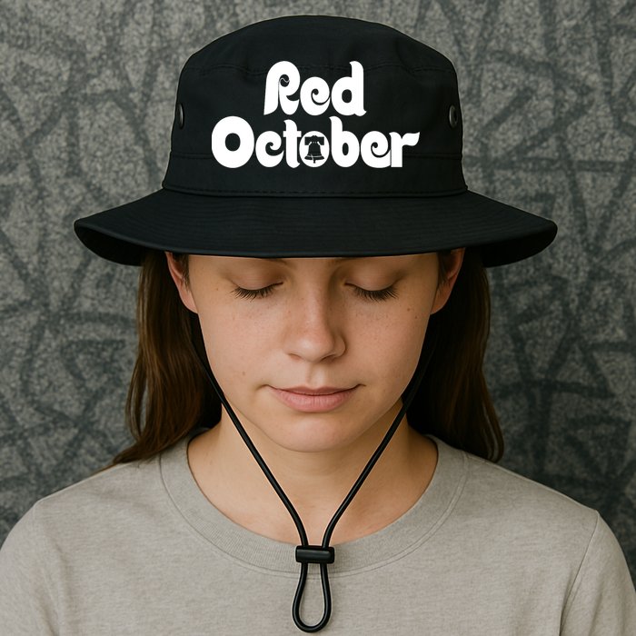 Retro Red October Philly_ Philadelphia Baseball Fan Bucket Hat