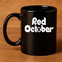 Retro Red October Philly_ Philadelphia Baseball Fan 11oz C Handle Ceramic Mug