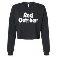 Retro Red October Philly_ Philadelphia Baseball Fan Cropped Pullover Crew