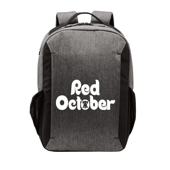 Retro Red October Philly_ Philadelphia Baseball Fan Vector Backpack