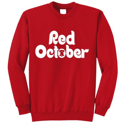 Retro Red October Philly_ Philadelphia Baseball Fan Sweatshirt