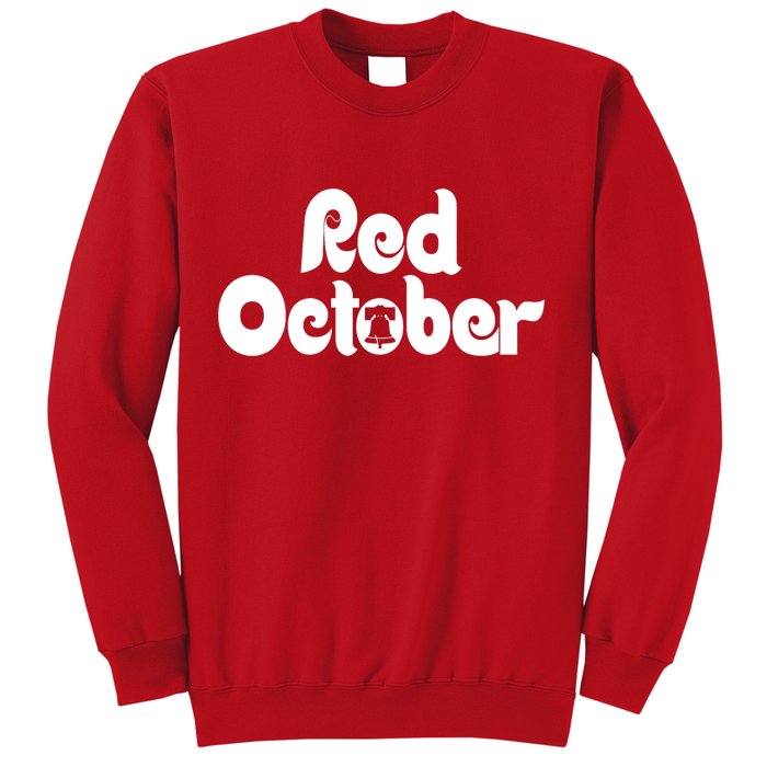 Retro Red October Philly_ Philadelphia Baseball Fan Sweatshirt