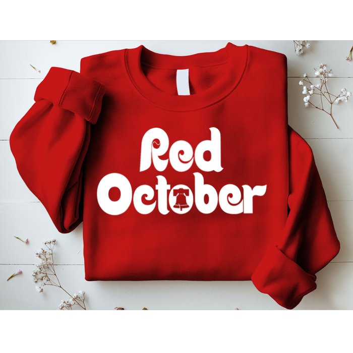 Retro Red October Philly_ Philadelphia Baseball Fan Sweatshirt