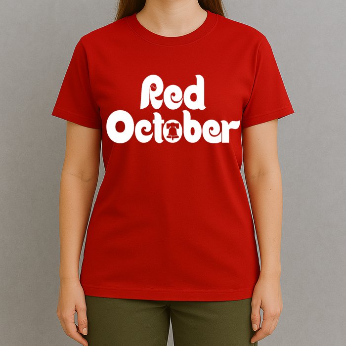 Retro Red October Philly_ Philadelphia Baseball Fan T-Shirt