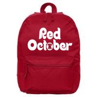 Retro Red October Philly_ Philadelphia Baseball Fan 16 in Basic Backpack