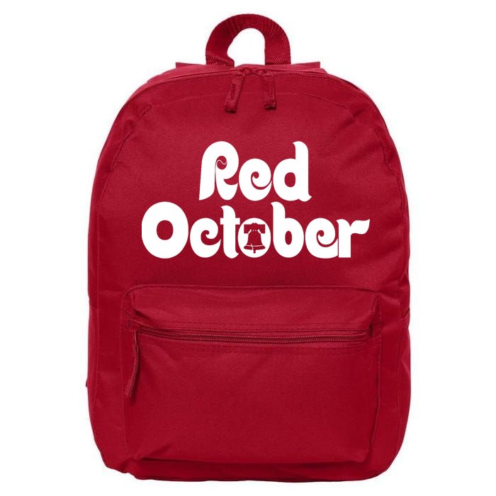 Retro Red October Philly_ Philadelphia Baseball Fan 16 in Basic Backpack