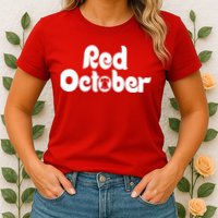 Retro Red October Philly_ Philadelphia Baseball Fan Womens T-Shirt