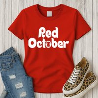 Retro Red October Philly_ Philadelphia Baseball Fan Womens T-Shirt