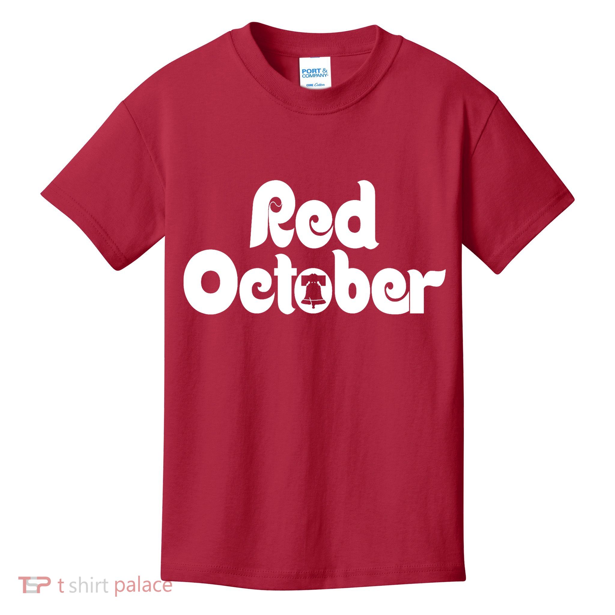 Retro Red October Philly_ Philadelphia Baseball Fan Kids T-Shirt