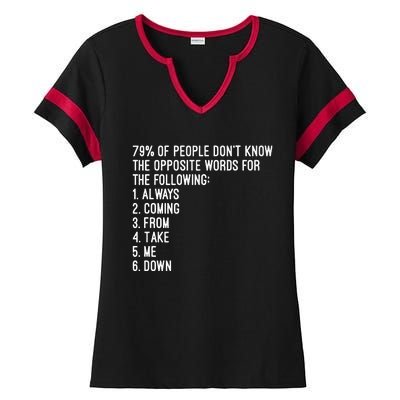 Rick Rolled Opposites Ladies Halftime Notch Neck Tee