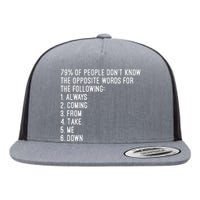 Rick Rolled Opposites Flat Bill Trucker Hat