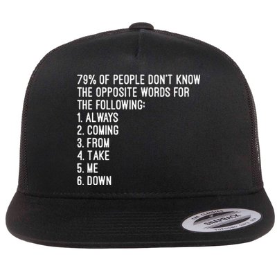 Rick Rolled Opposites Flat Bill Trucker Hat