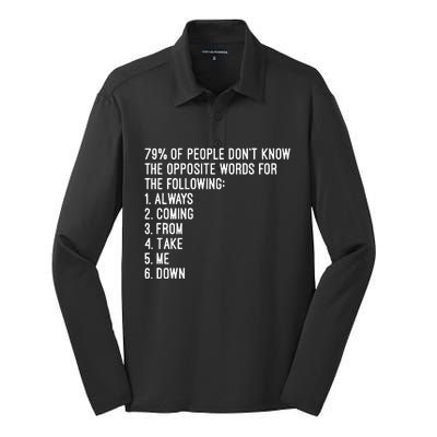 Rick Rolled Opposites Silk Touch Performance Long Sleeve Polo