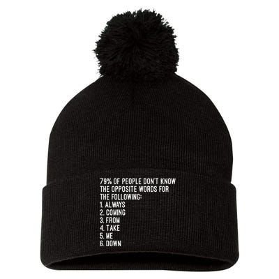 Rick Rolled Opposites Pom Pom 12in Knit Beanie