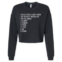 Rick Rolled Opposites Cropped Pullover Crew