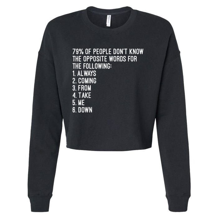 Rick Rolled Opposites Cropped Pullover Crew