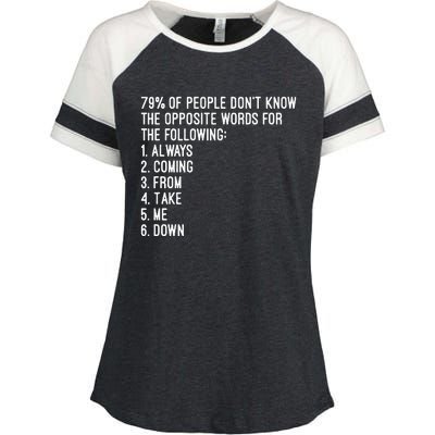 Rick Rolled Opposites Enza Ladies Jersey Colorblock Tee