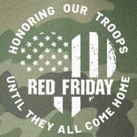 Retro Red On Friday US Military Pride And Support Legacy Tie Dye Trucker Hat