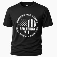 Retro Red On Friday US Military Pride And Support Performance Shirt