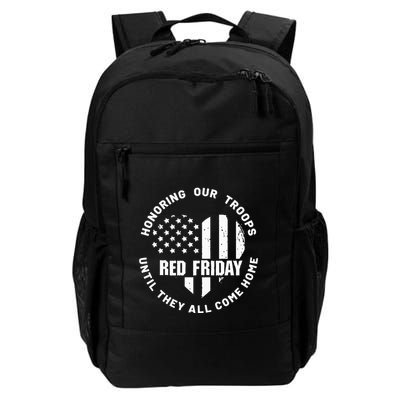 Retro Red On Friday US Military Pride And Support Backpack