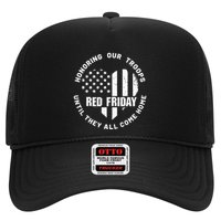 Retro Red On Friday US Military Pride And Support Trucker Hat