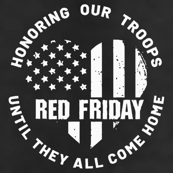Retro Red On Friday US Military Pride And Support Trucker Hat
