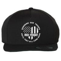Retro Red On Friday US Military Pride And Support Wool Snapback Cap