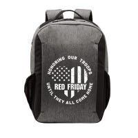 Retro Red On Friday US Military Pride And Support Vector Backpack