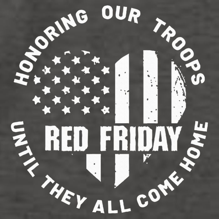 Retro Red On Friday US Military Pride And Support Vector Backpack