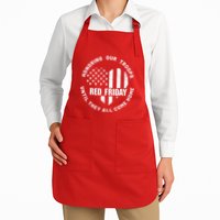 Retro Red On Friday US Military Pride And Support Apron