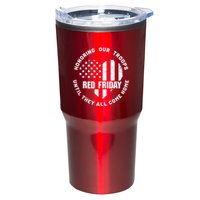 Retro Red On Friday US Military Pride And Support Tumbler