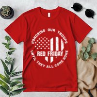 Retro Red On Friday US Military Pride And Support Premium T-Shirt