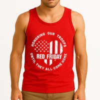 Retro Red On Friday US Military Pride And Support Tank Top