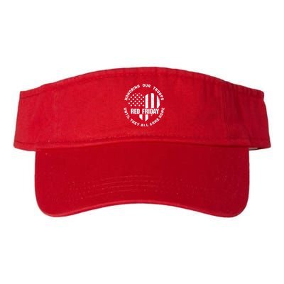 Retro Red On Friday US Military Pride And Support Visor