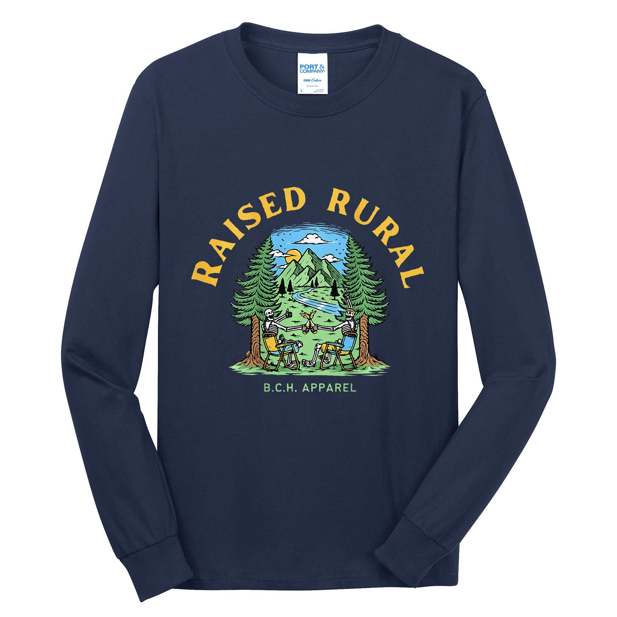 Raised Rural Outdoorsy Tall Long Sleeve T-Shirt