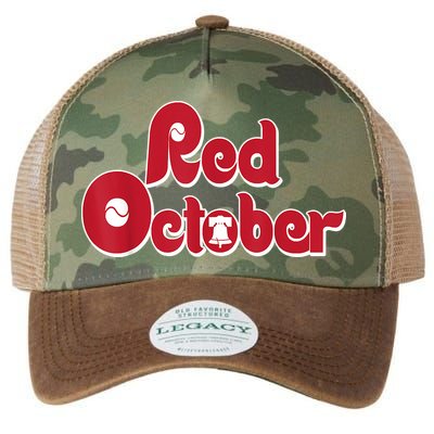 Retro Red October Philadelphia Vintage Legacy Tie Dye Trucker Hat