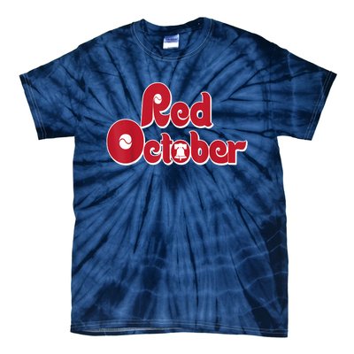 Retro Red October Philadelphia Vintage Tie-Dye T-Shirt