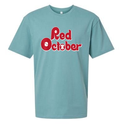 Retro Red October Philadelphia Vintage Sueded Cloud Jersey T-Shirt