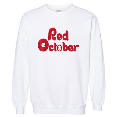 Retro Red October Philadelphia Vintage Garment-Dyed Sweatshirt