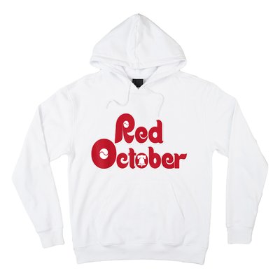 Retro Red October Philadelphia Vintage Hoodie