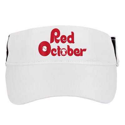 Retro Red October Philadelphia Vintage Adult Drive Performance Visor