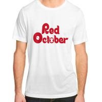 Retro Red October Philadelphia Vintage Adult ChromaSoft Performance T-Shirt