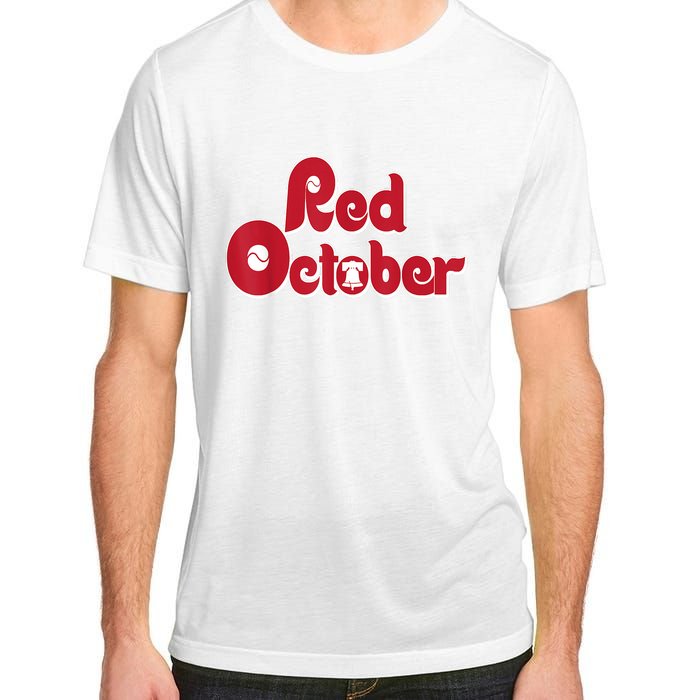 Retro Red October Philadelphia Vintage Adult ChromaSoft Performance T-Shirt