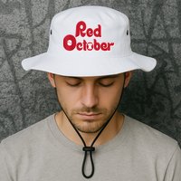 Retro Red October Philadelphia Vintage Bucket Hat