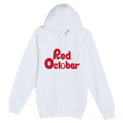 Retro Red October Philadelphia Vintage Premium Pullover Hoodie