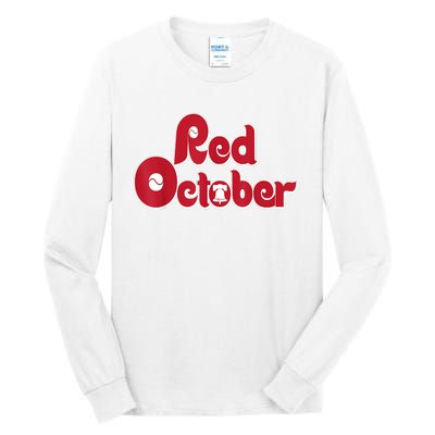 Retro Red October Philadelphia Vintage Tall Long Sleeve T-Shirt