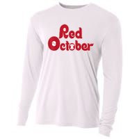 Retro Red October Philadelphia Vintage Cooling Performance Long Sleeve Crew