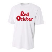 Retro Red October Philadelphia Vintage Performance Sprint T-Shirt